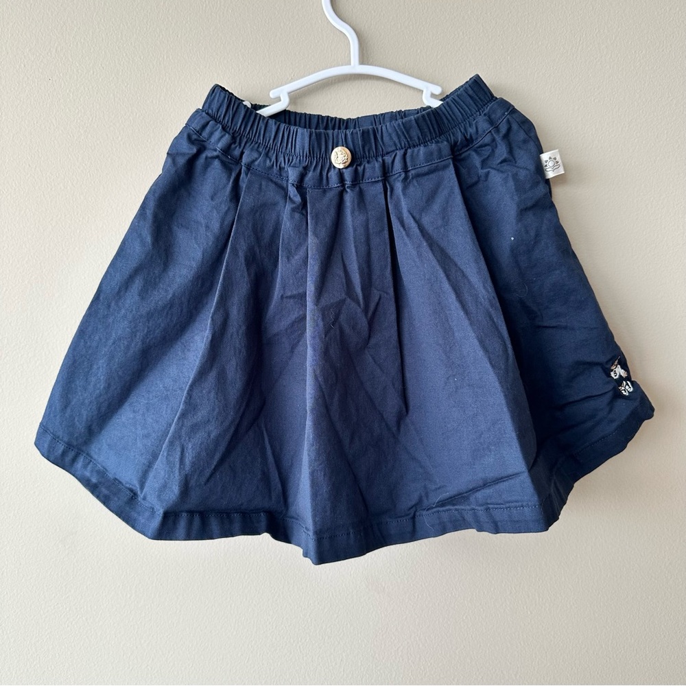 Cloud and sunflower Stylish Navy Kids Shorts-Skirt Girls Size 6